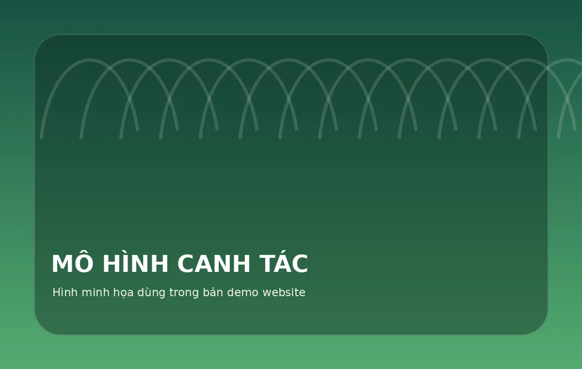 Mô hình canh tác - hình minh họa